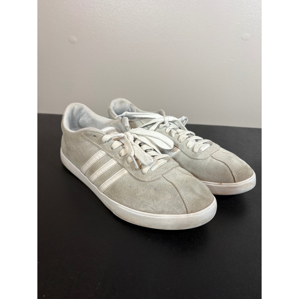 Adidas Courtset Womens Light Grey Suede Sneakers CG5820 Size 9